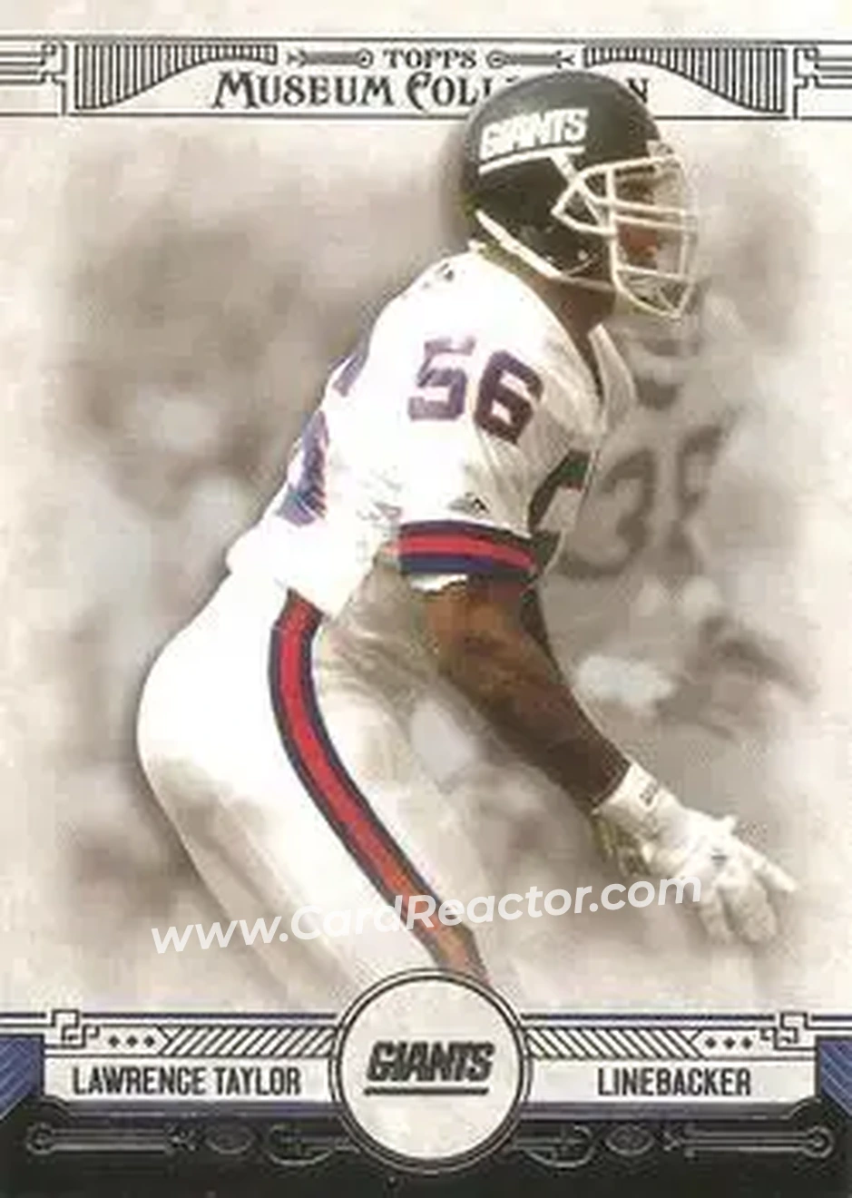 2014 Topps Museum Collection #14 - Lawrence Taylor - New York Giants - Front 2014 Topps Museum Collection #14 - Lawrence Taylor - New York Giants - Front