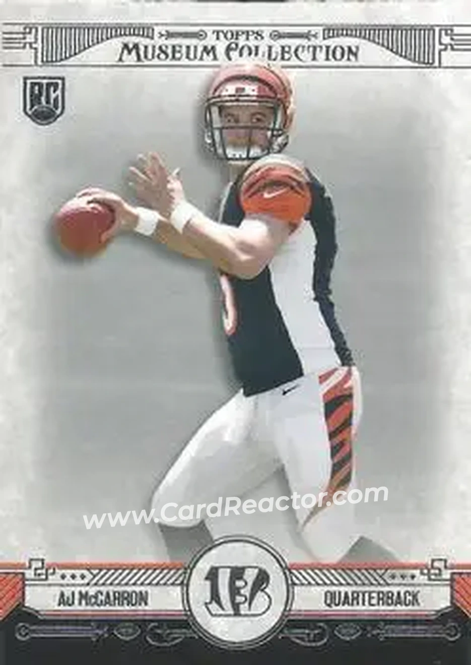 2014 Topps Museum Collection #22 - A.J. McCarron - Cincinnati Bengals - Front 2014 Topps Museum Collection #22 - A.J. McCarron - Cincinnati Bengals - Front
