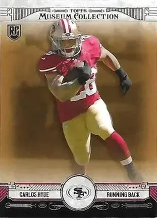 2014 Topps Museum Collection #40 - Carlos Hyde - San Francisco 49ers