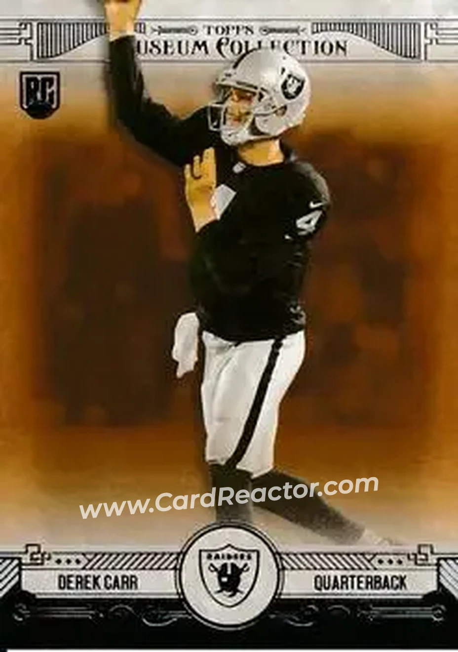 2014 Topps Museum Collection #53 - Derek Carr - Oakland Raiders - Front 2014 Topps Museum Collection #53 - Derek Carr - Oakland Raiders - Front