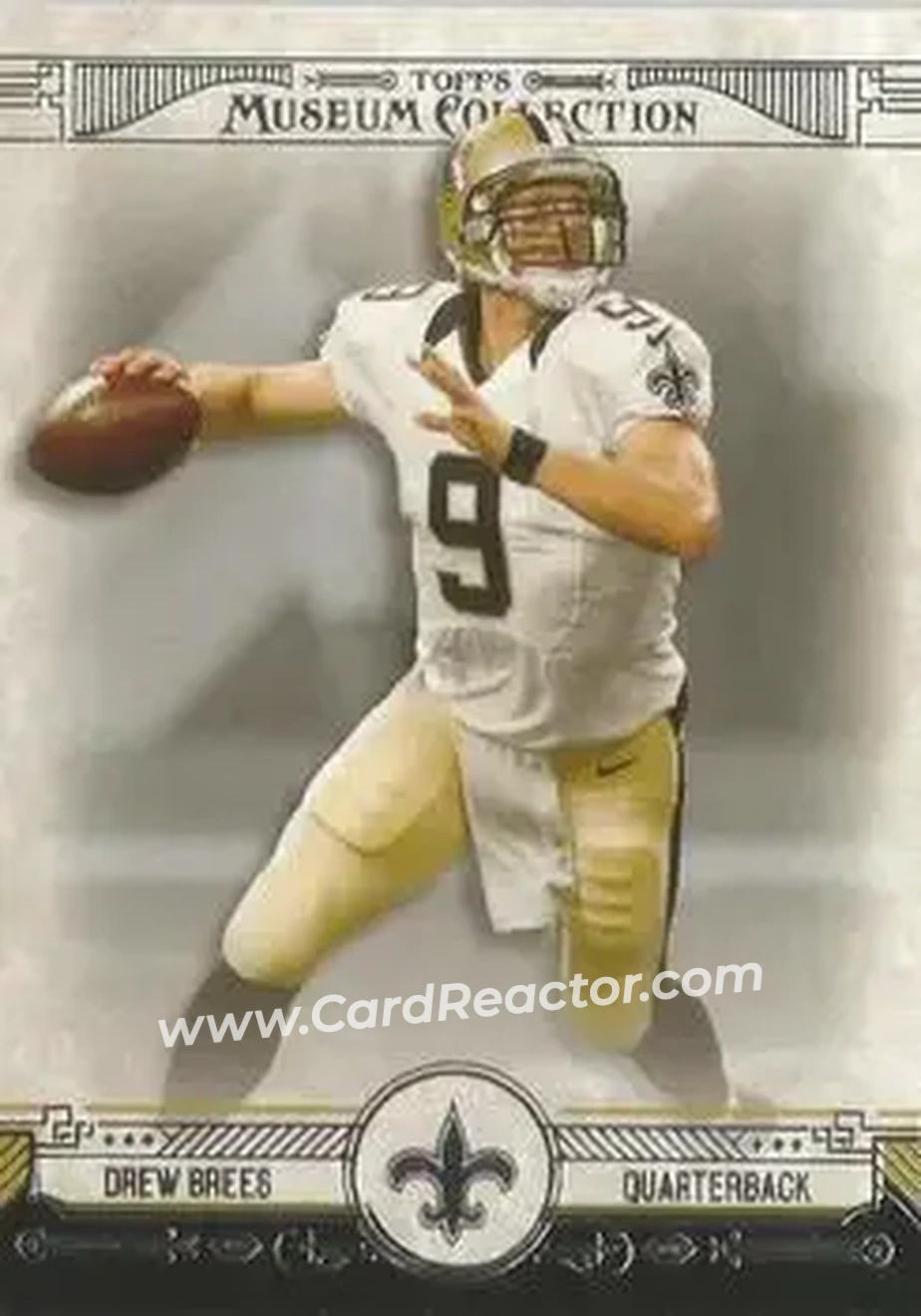 2014 Topps Museum Collection #64 - Drew Brees - New Orleans Saints - Front