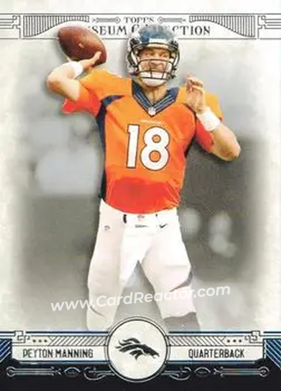 2014 Topps Museum Collection #65 - Peyton Manning - Denver Broncos - Front 2014 Topps Museum Collection #65 - Peyton Manning - Denver Broncos - Front