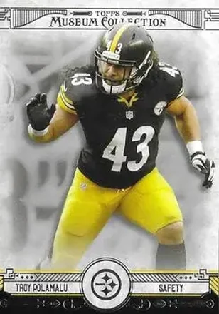 2014 Topps Museum Collection #86 - Troy Polamalu - Pittsburgh Steelers
