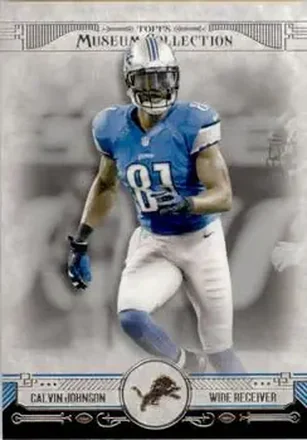 2014 Topps Museum Collection #90 - Calvin Johnson - Detroit Lions