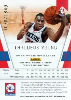 Back of Thaddeus Young