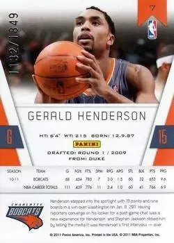 Back of Gerald Henderson
