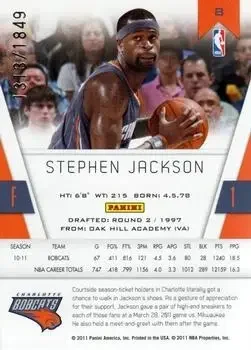 Back of Stephen Jackson