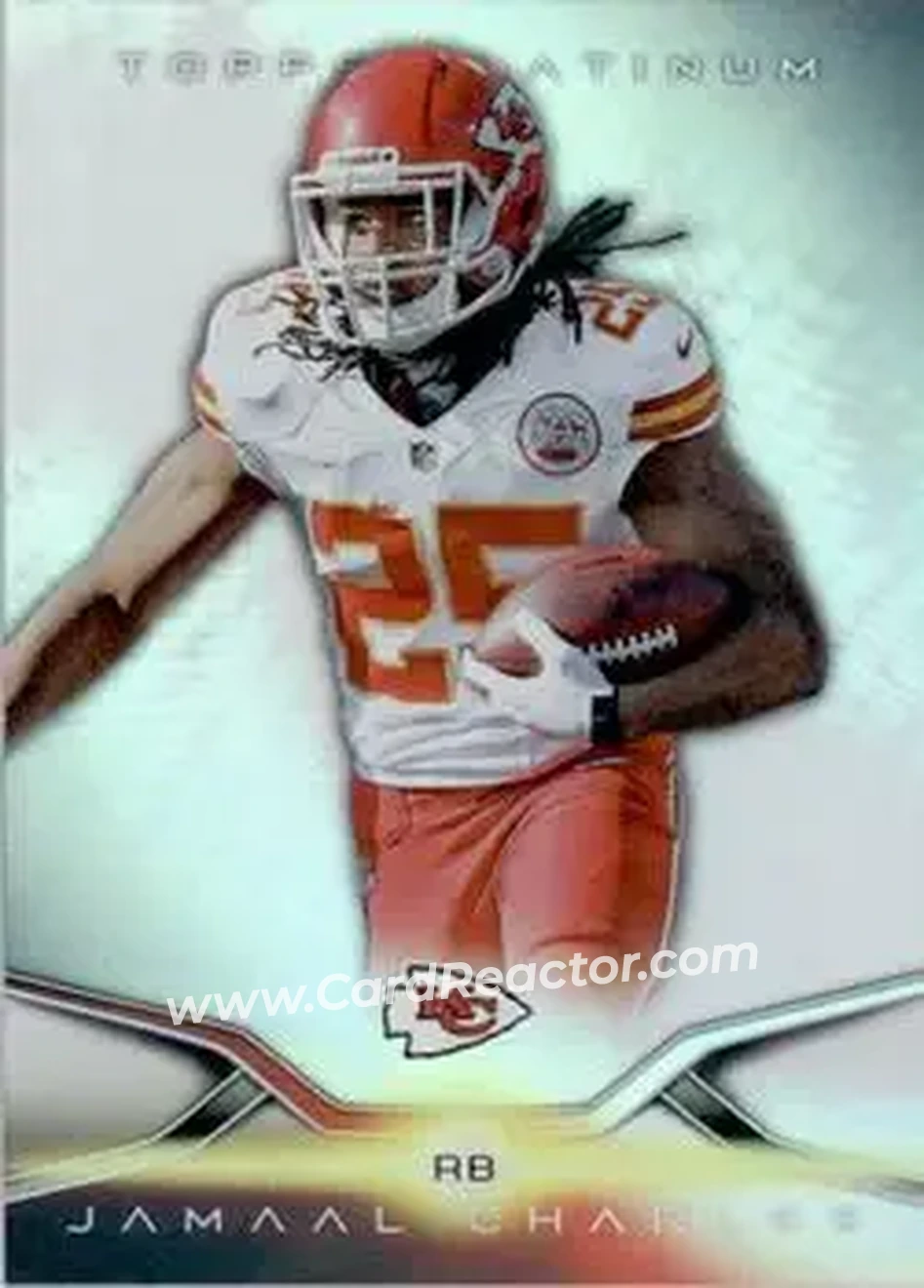 2014 Topps Platinum #6 - Jamaal Charles - Kansas City Chiefs - Front