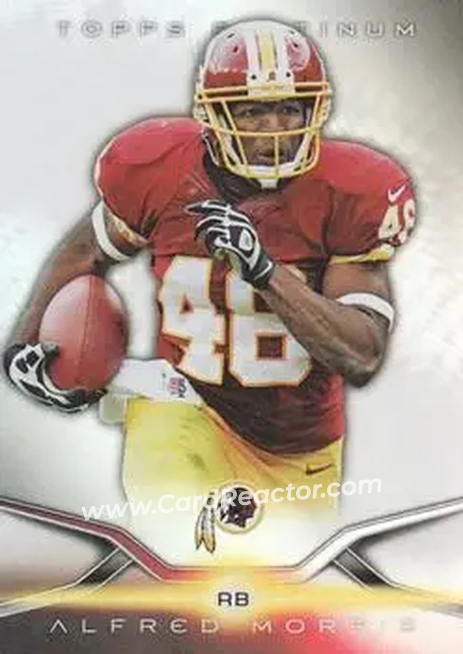 2014 Topps Platinum #24 - Alfred Morris - Washington Redskins - Front