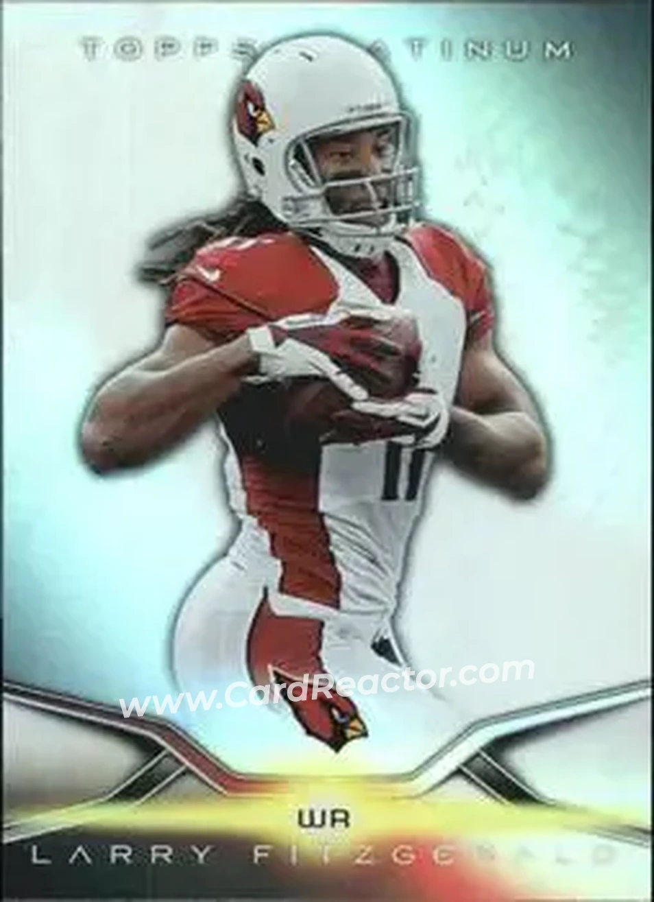 2014 Topps Platinum #25 - Larry Fitzgerald - Arizona Cardinals - Front 2014 Topps Platinum #25 - Larry Fitzgerald - Arizona Cardinals - Front