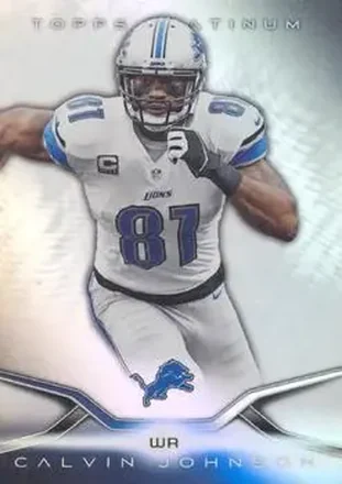2014 Topps Platinum #28 - Calvin Johnson - Detroit Lions