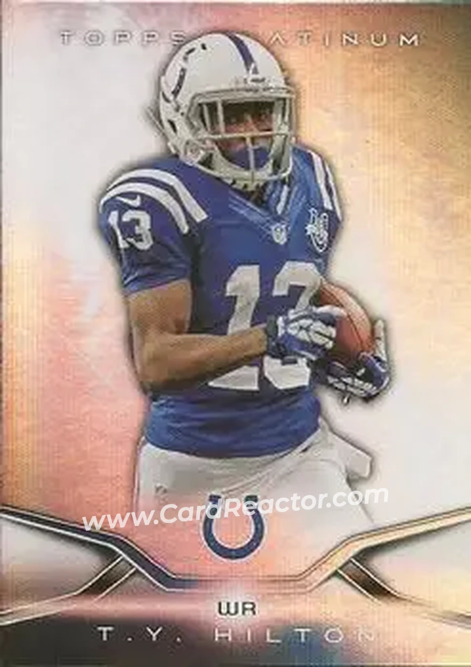 2014 Topps Platinum #29 - T.Y. Hilton - Indianapolis Colts - Front