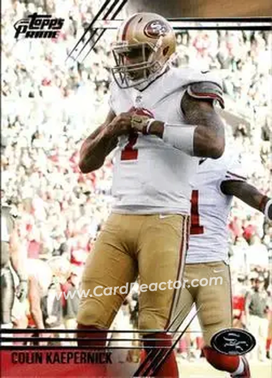 2014 Topps Prime #14b - Colin Kaepernick - San Francisco 49ers - Front
