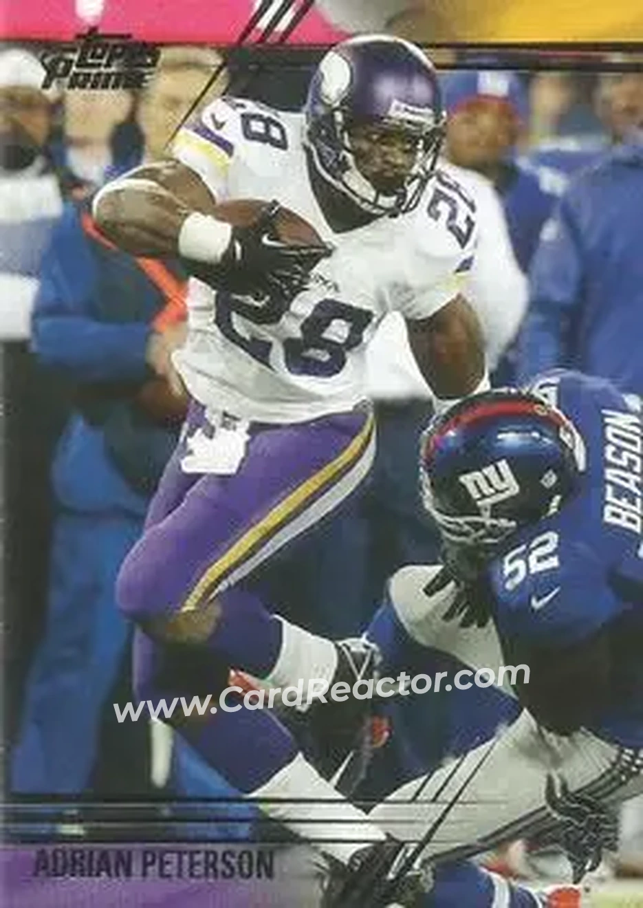 2014 Topps Prime #25a - Adrian Peterson - Minnesota Vikings - Front