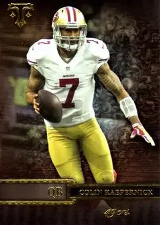2014 Topps Triple Threads #1 - Colin Kaepernick - San Francisco 49ers