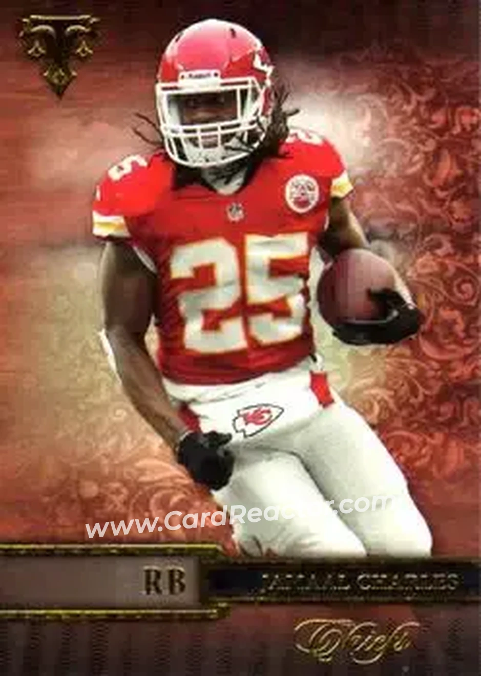 2014 Topps Triple Threads #12 - Jamaal Charles - Kansas City Chiefs - Front