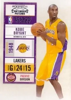 2010-11 Playoff Contenders Patches #1 Kobe Bryant