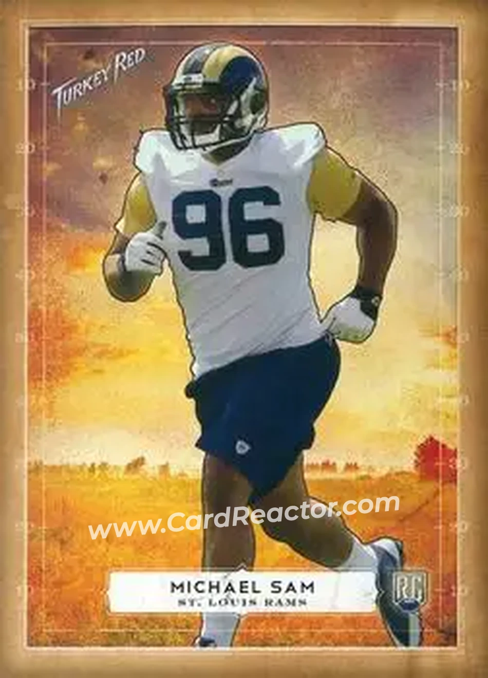 2014 Topps Turkey Red #4 - Michael Sam - St. Louis Rams - Front
