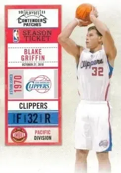 2010-11 Playoff Contenders Patches #5 Blake Griffin