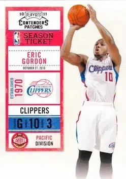 2010-11 Playoff Contenders Patches #7 Eric Gordon
