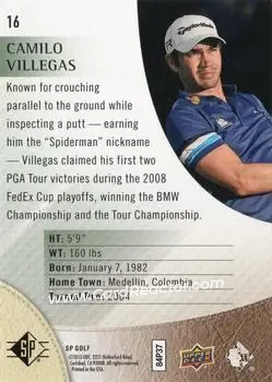 2014 SP #16 - Camilo Villegas - Back