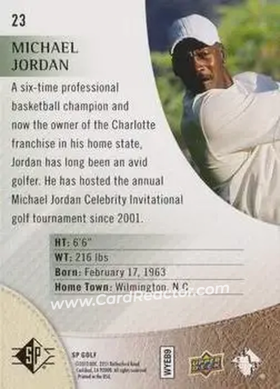 2014 SP #23 - Michael Jordan - Back