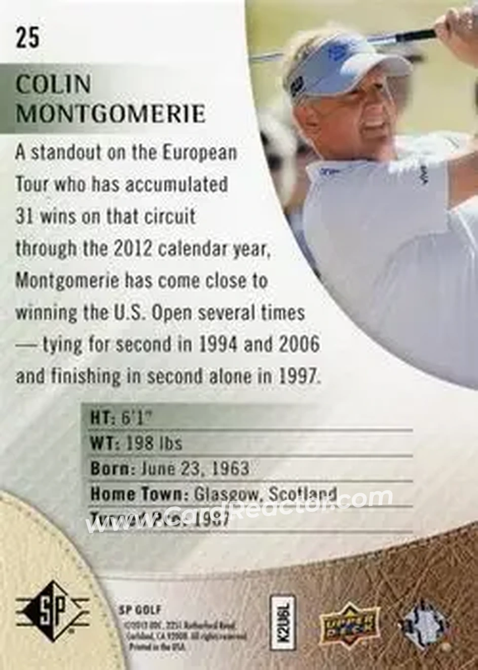 2014 SP #25 - Colin Montgomerie - Back