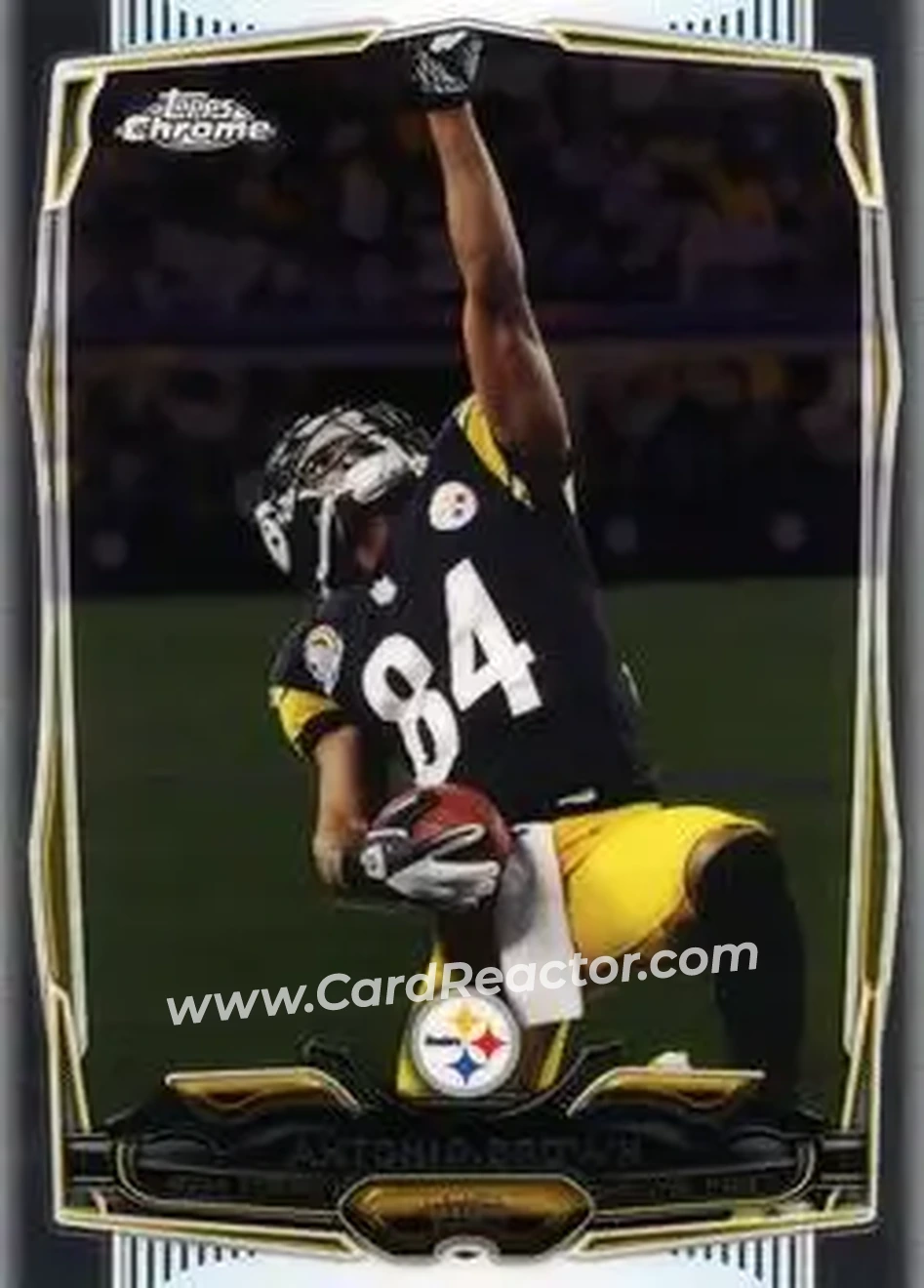 2014 Topps Chrome #9b - Antonio Brown - Pittsburgh Steelers - Front