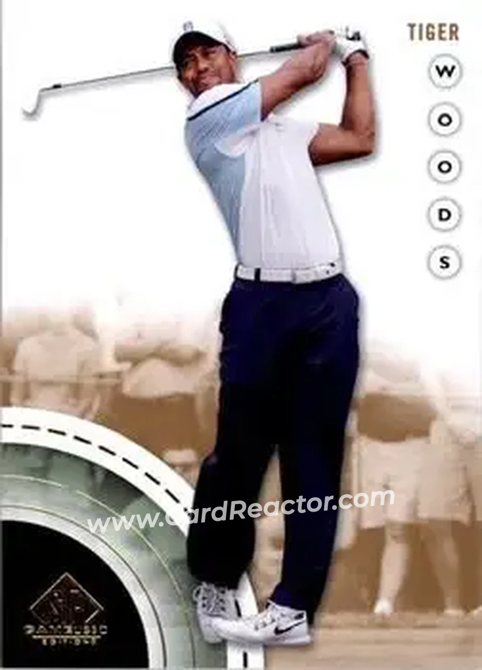 2014 SP Game Used #1 - Tiger Woods - Front
