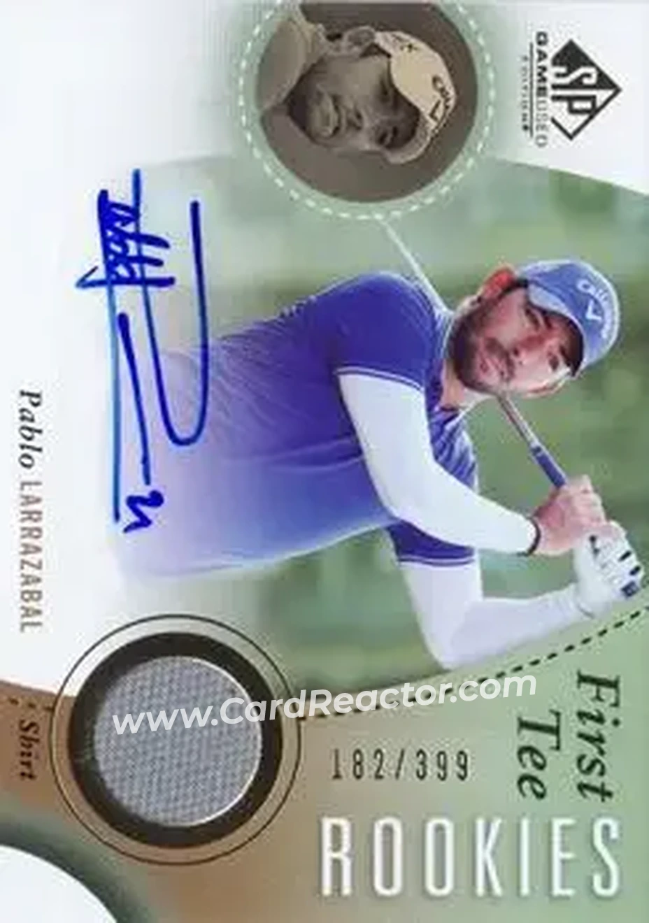 2014 SP Game Used #33 - Pablo Larrazabal - Front
