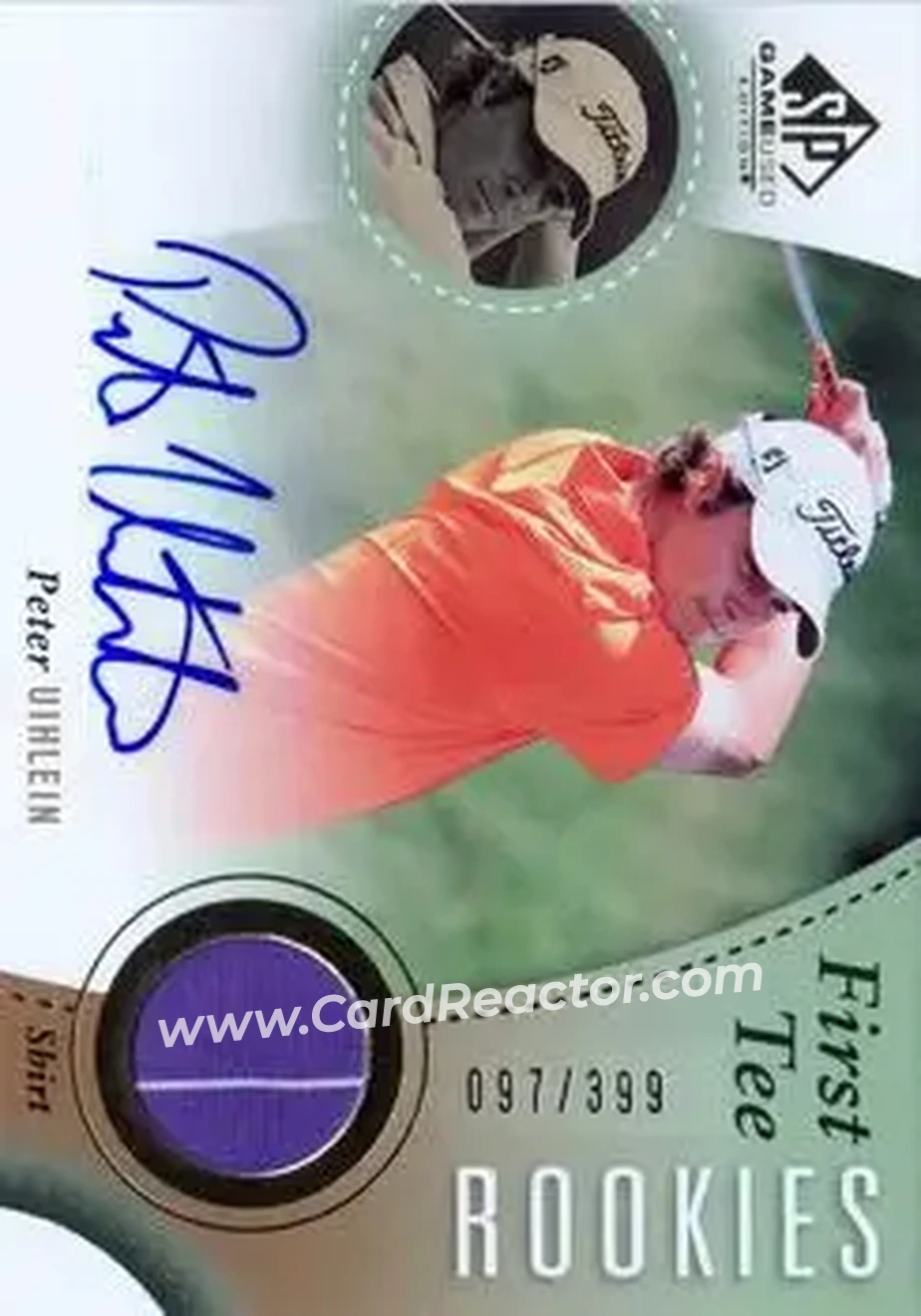 2014 SP Game Used #34 - Peter Uihlein - Front