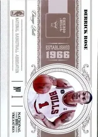 2010-11 Playoff National Treasures #13 Derrick Rose