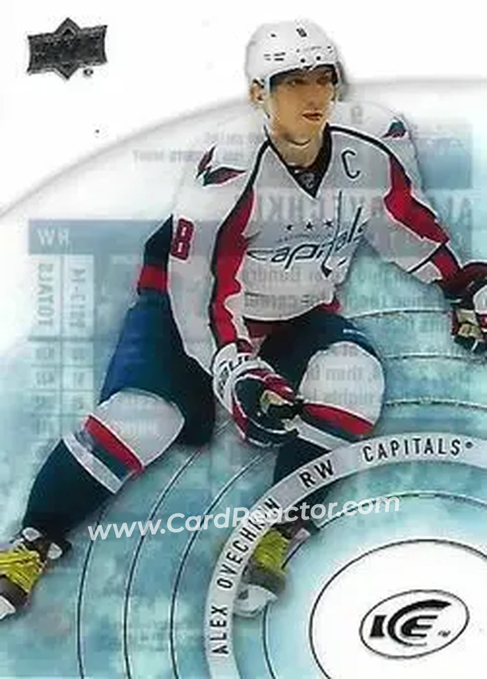 2014-15 Upper Deck Ice #9 - Alex Ovechkin - Washington Capitals - Front 2014-15 Upper Deck Ice #9 - Alex Ovechkin - Washington Capitals - Front
