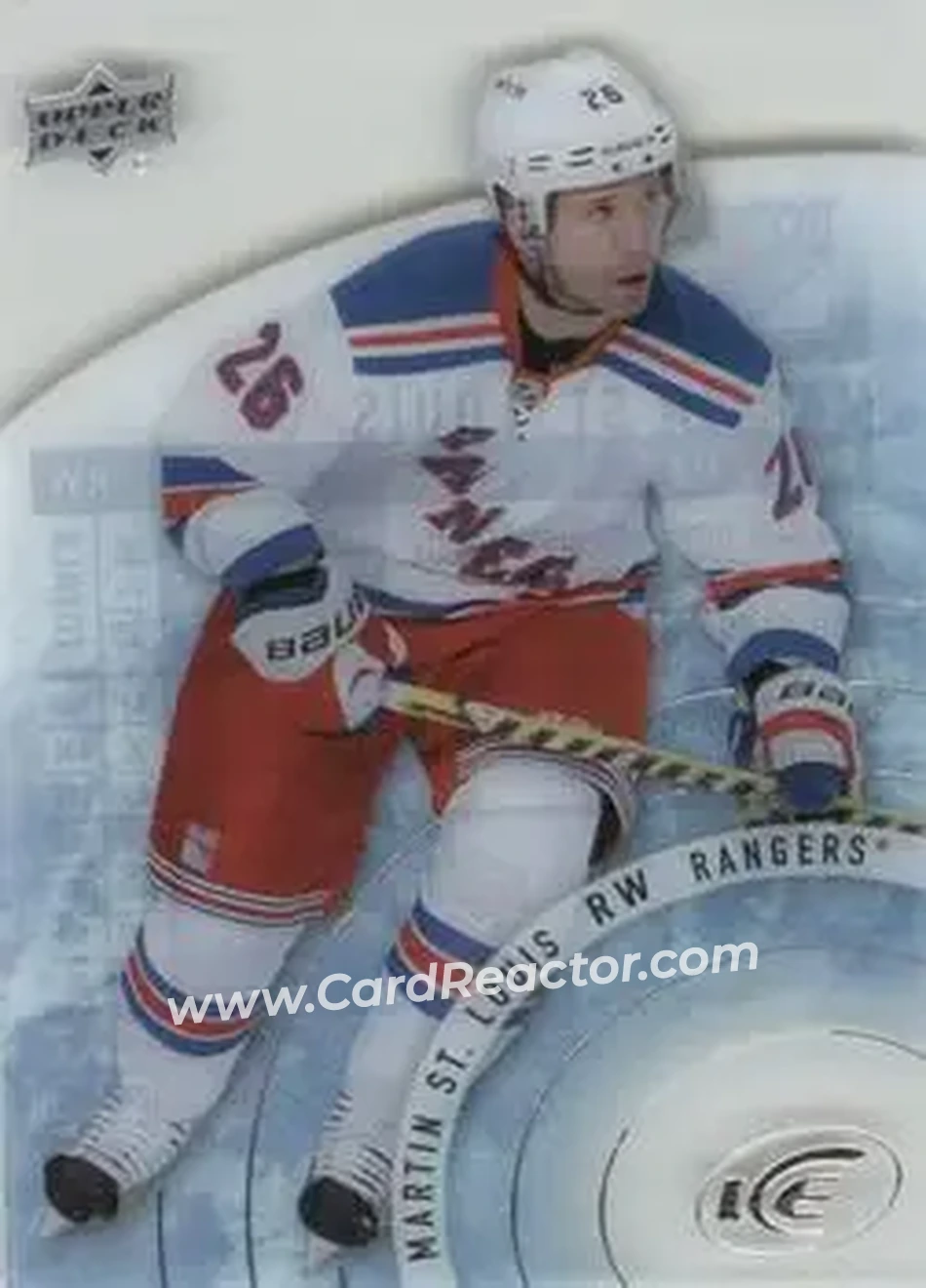 2014-15 Upper Deck Ice #15 - Martin St. Louis - New York Rangers - Front
