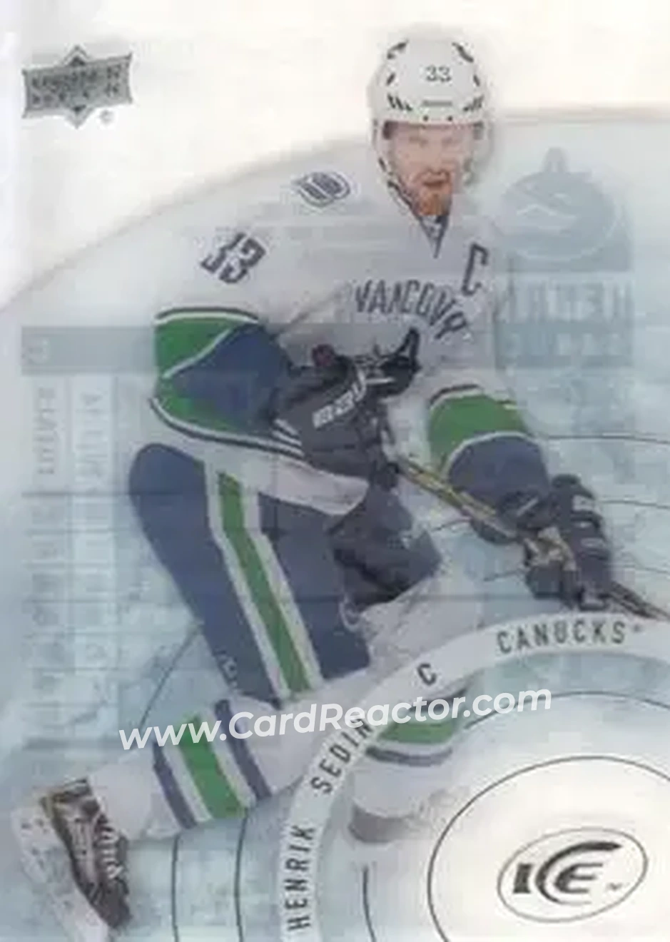 2014-15 Upper Deck Ice #26 - Henrik Sedin - Vancouver Canucks - Front