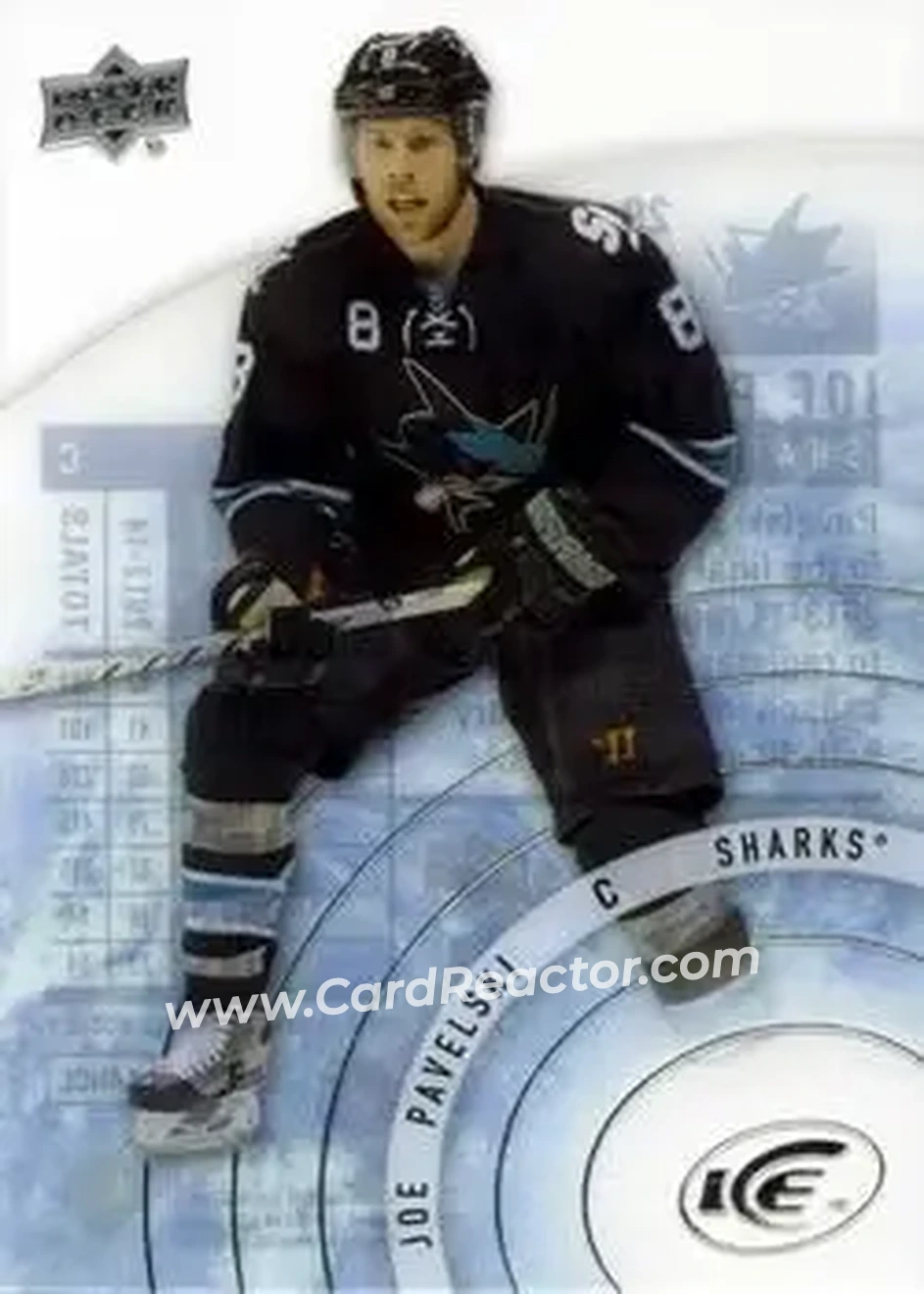 2014-15 Upper Deck Ice #29 - Joe Pavelski - San Jose Sharks - Front
