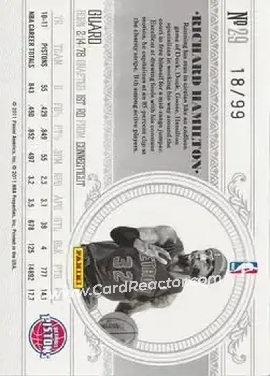Back of Rip Hamilton