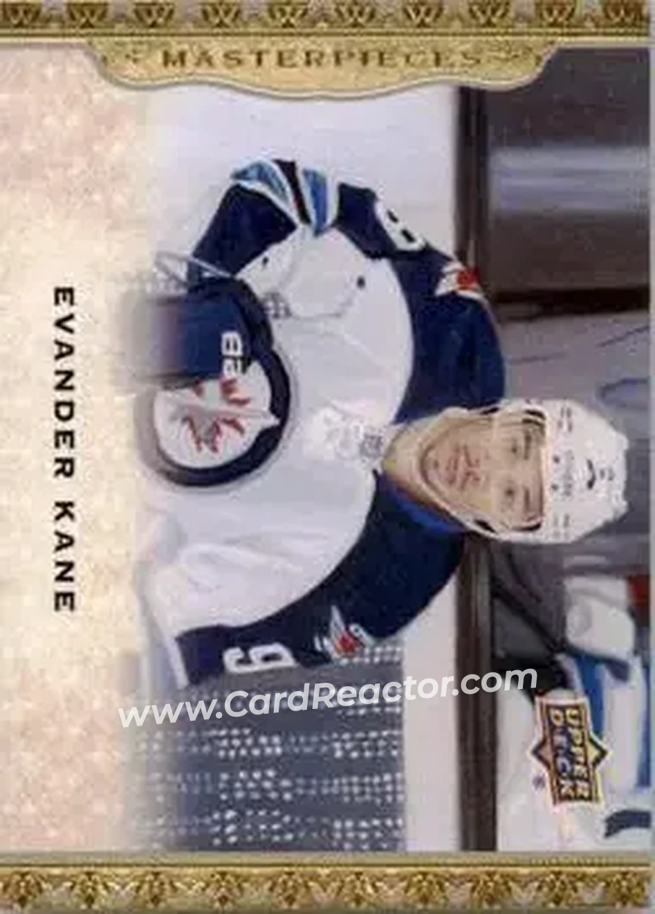 2014-15 Upper Deck Masterpieces #2 - Evander Kane - Winnipeg Jets - Front 2014-15 Upper Deck Masterpieces #2 - Evander Kane - Winnipeg Jets - Front