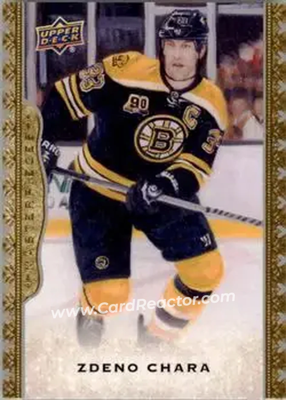 2014-15 Upper Deck Masterpieces #3 - Zdeno Chara - Boston Bruins - Front