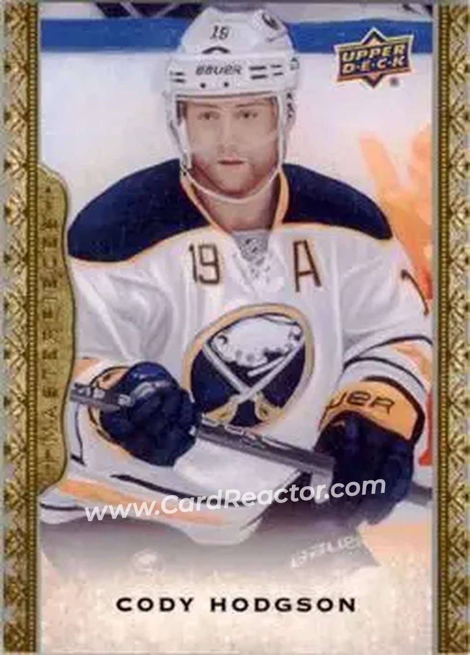 2014-15 Upper Deck Masterpieces #4 - Cody Hodgson - Buffalo Sabres - Front