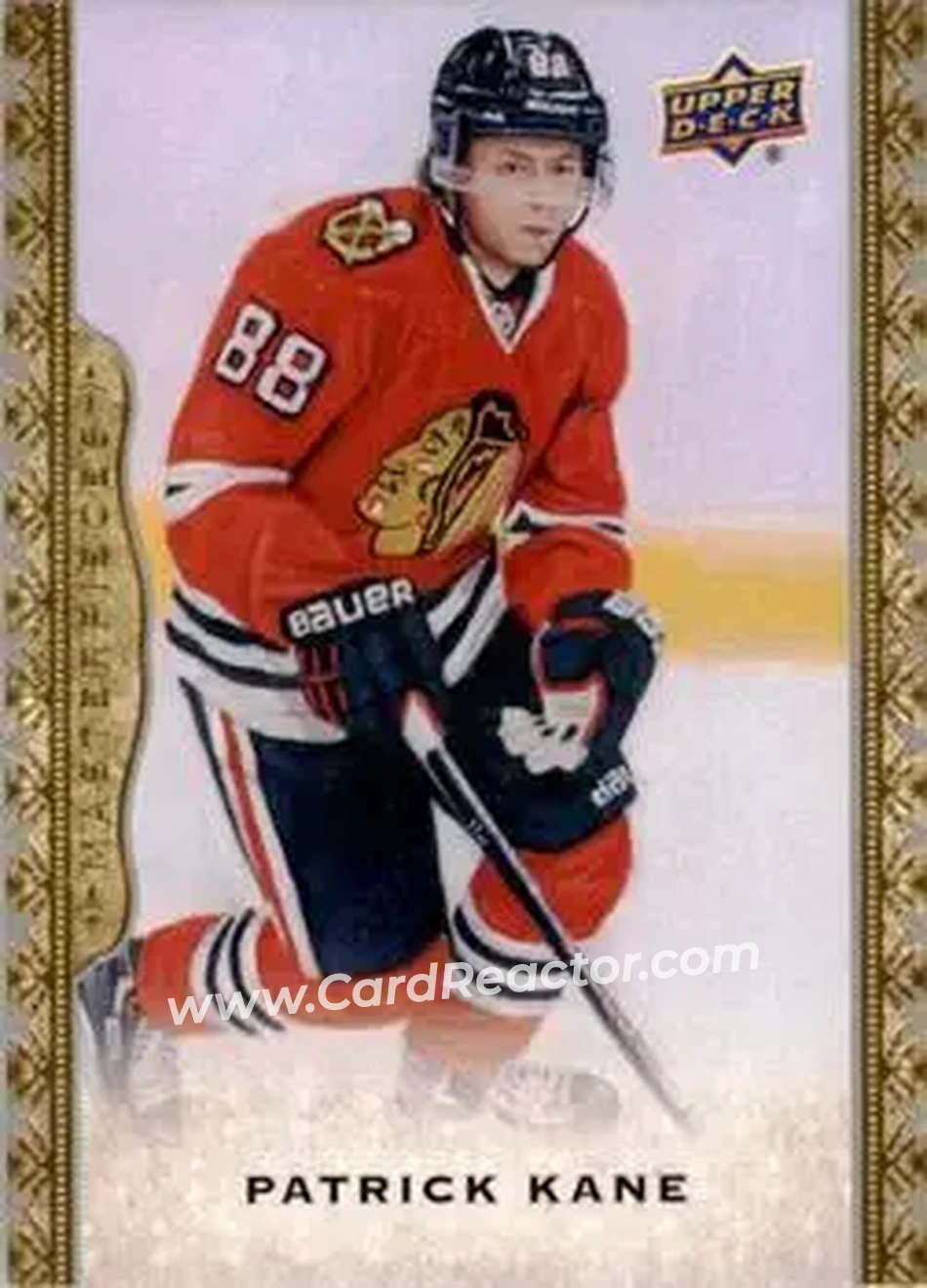 2014-15 Upper Deck Masterpieces #8 - Patrick Kane - Chicago Blackhawks - Front 2014-15 Upper Deck Masterpieces #8 - Patrick Kane - Chicago Blackhawks - Front