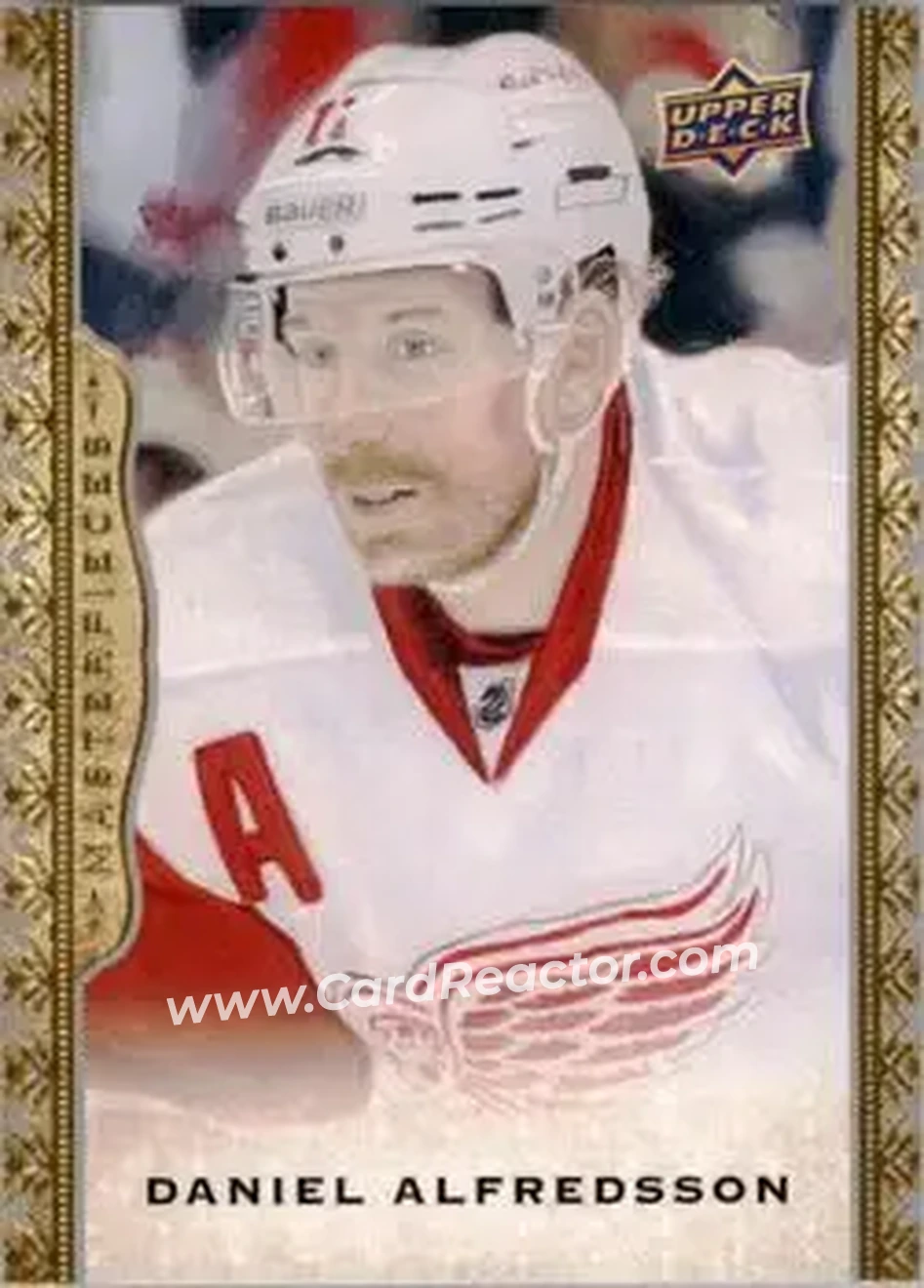 2014-15 Upper Deck Masterpieces #13 - Daniel Alfredsson - Detroit Red Wings - Front