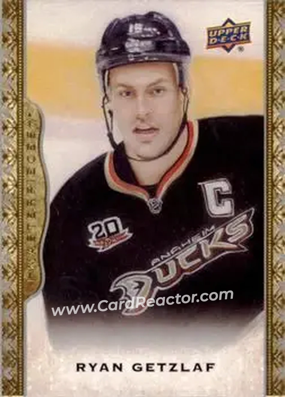 2014-15 Upper Deck Masterpieces #15 - Ryan Getzlaf - Anaheim Ducks - Front
