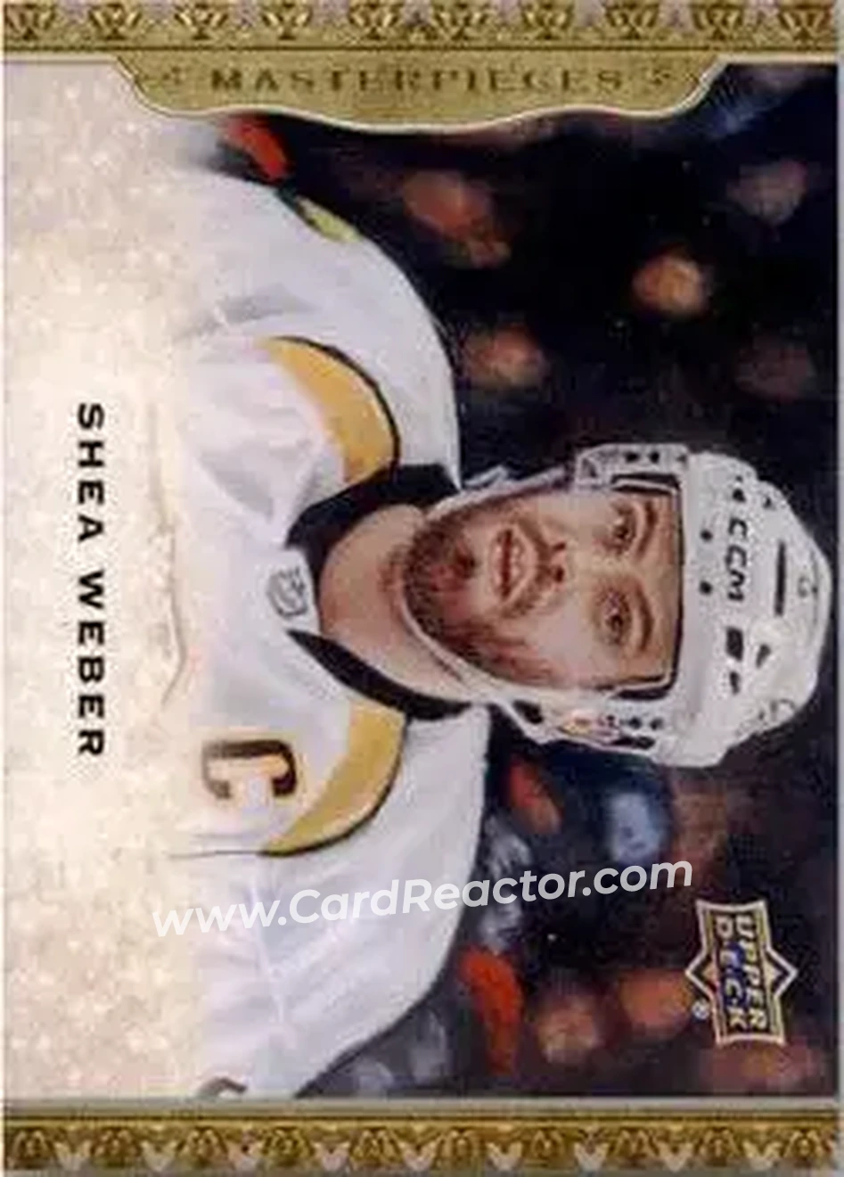 2014-15 Upper Deck Masterpieces #19 - Shea Weber - Nashville Predators - Front