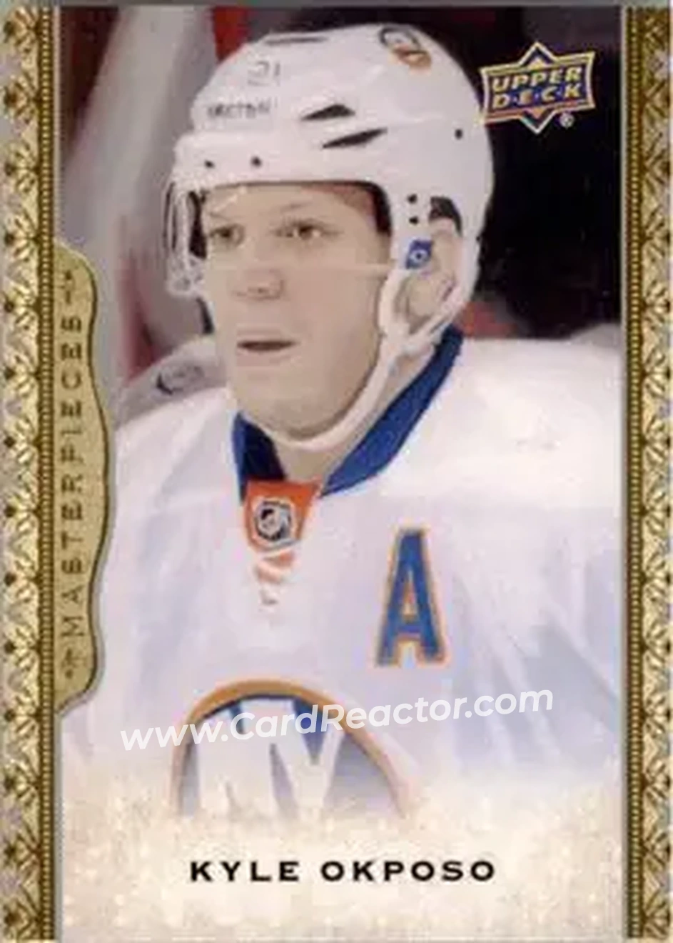 2014-15 Upper Deck Masterpieces #21 - Kyle Okposo - New York Islanders - Front