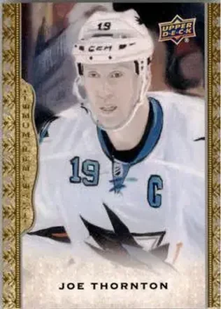 2014-15 Upper Deck Masterpieces #27 - Joe Thornton - San Jose Sharks