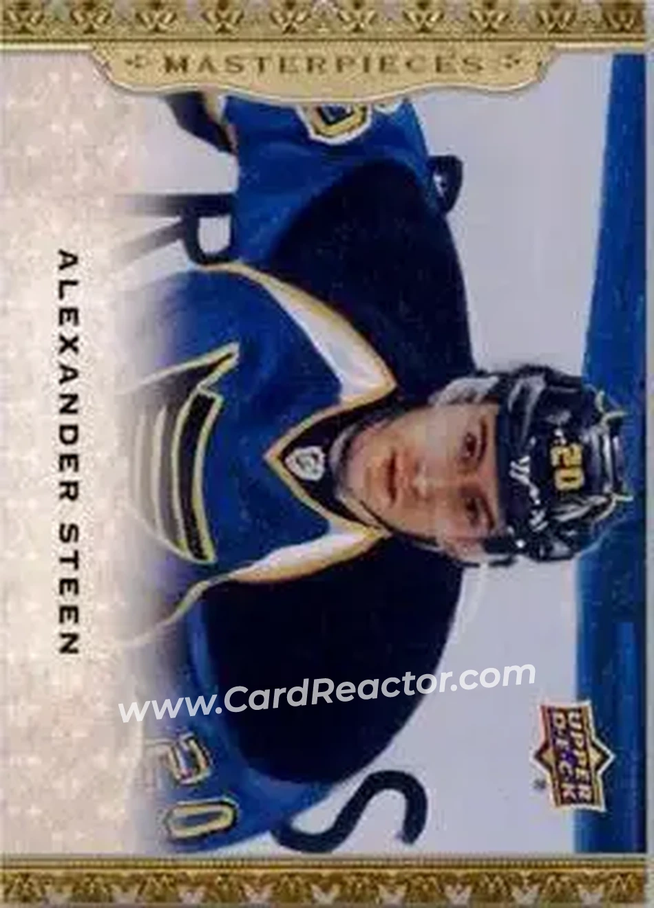2014-15 Upper Deck Masterpieces #28 - Alexander Steen - St. Louis Blues - Front