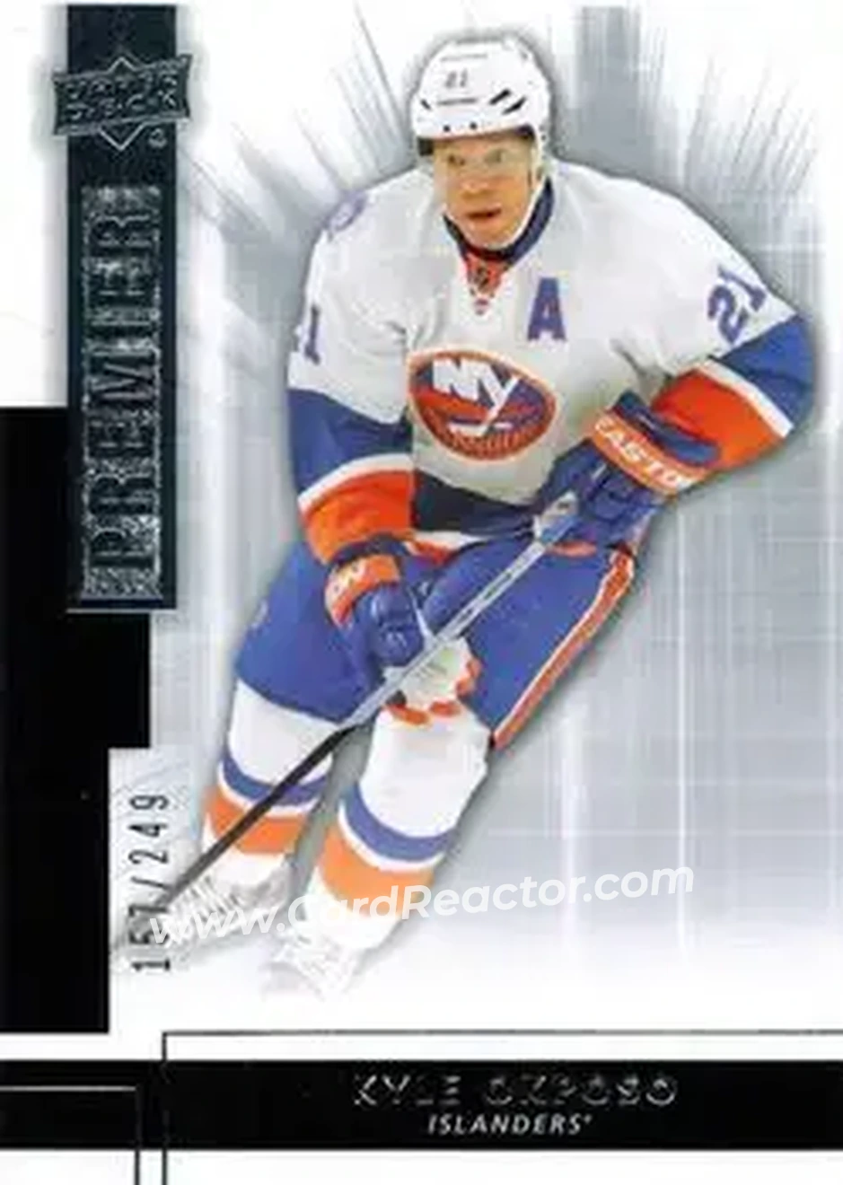 2014-15 Upper Deck Premier #3 - Kyle Okposo - New York Islanders - Front