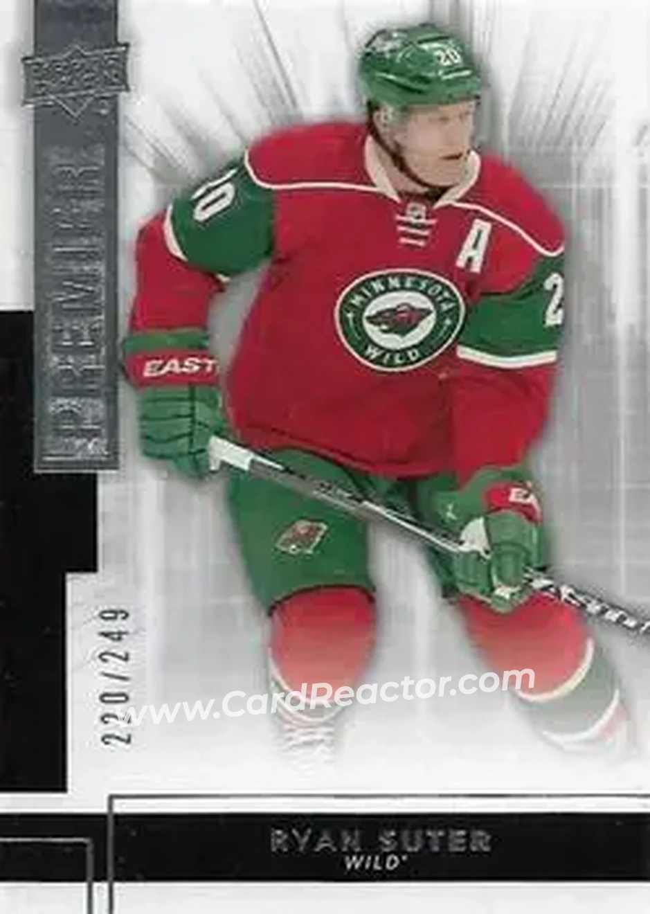 2014-15 Upper Deck Premier #12 - Ryan Suter - Minnesota Wild - Front 2014-15 Upper Deck Premier #12 - Ryan Suter - Minnesota Wild - Front