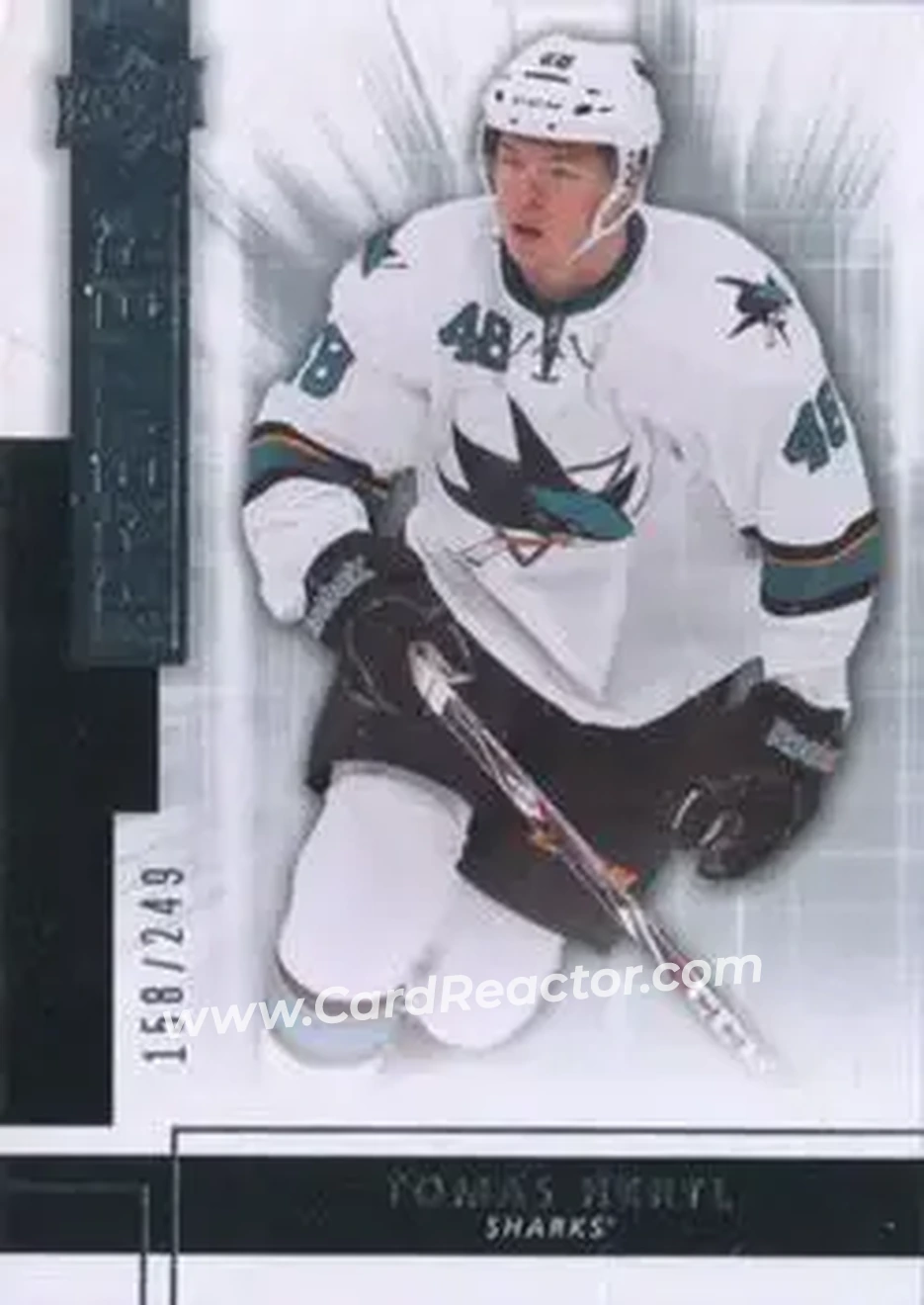 2014-15 Upper Deck Premier #13 - Tomas Hertl - San Jose Sharks - Front 2014-15 Upper Deck Premier #13 - Tomas Hertl - San Jose Sharks - Front